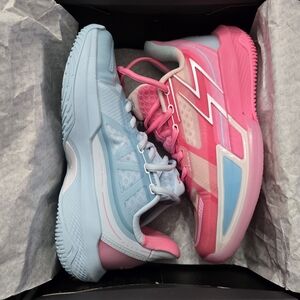 Pink and Blue Athletic Sneakers